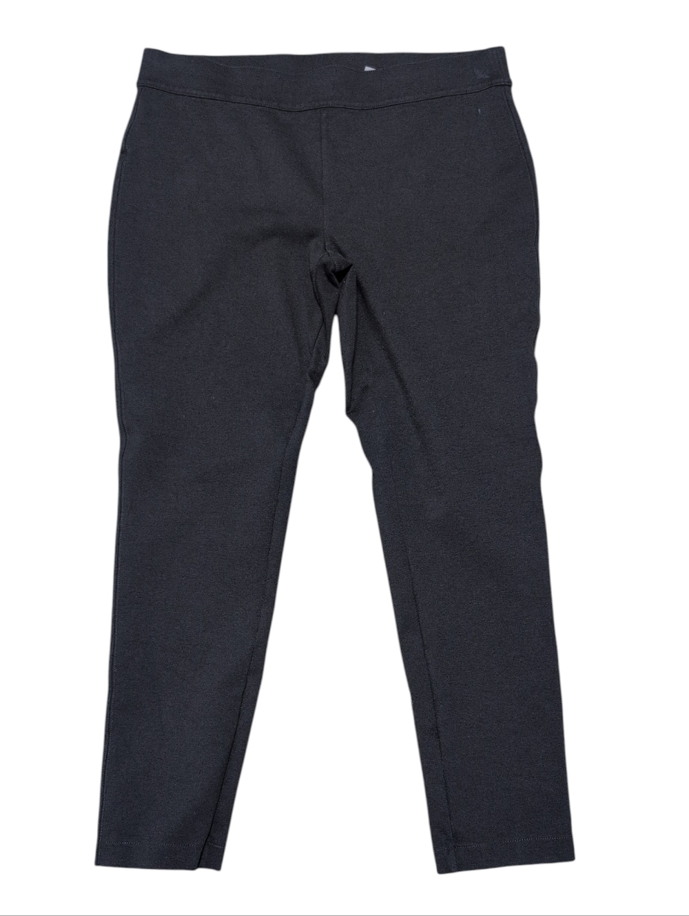 Eddie Bauer Womens‎ Black Pull On Ponte Knit Slim Leg Pants Size 16 D3759473